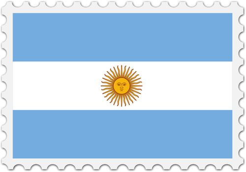 Åžtampila de steag Argentina