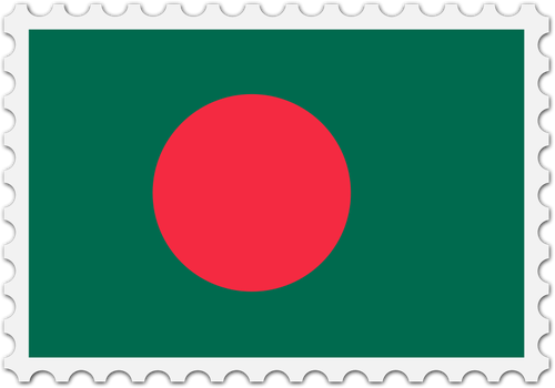 Bangladesh flagga stÃ¤mpel