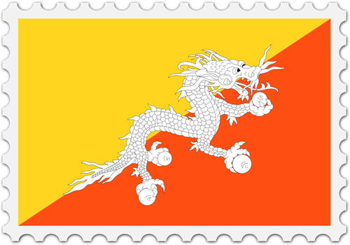 Imagine de drapelul Bhutanului