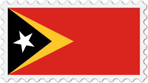 Ã˜st-Timors flagg stempel