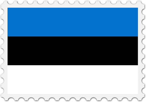 Estland Flagge Stempel