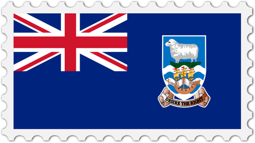 Falkland eilanden vlag stempel