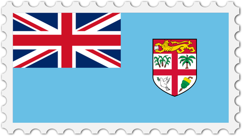 Fiji flagga stÃ¤mpel