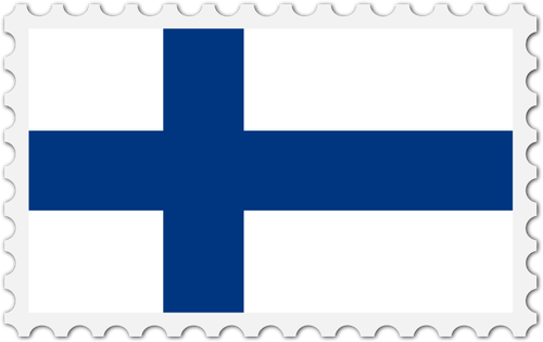 Finland flagga stÃ¤mpel