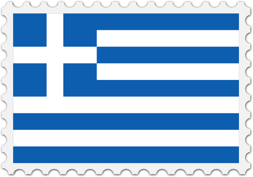 Greece flag stamp