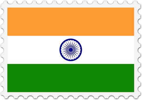 India vlag stempel