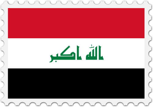 Bollo della bandierina di Iraq