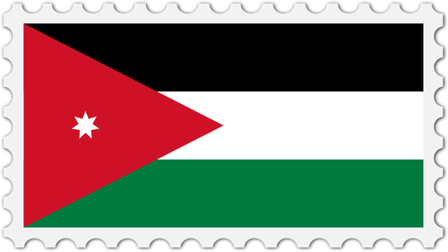 JordaniÃ« vlag stempel