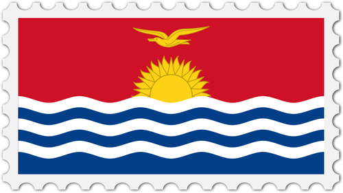 Kiribati vlag stempel
