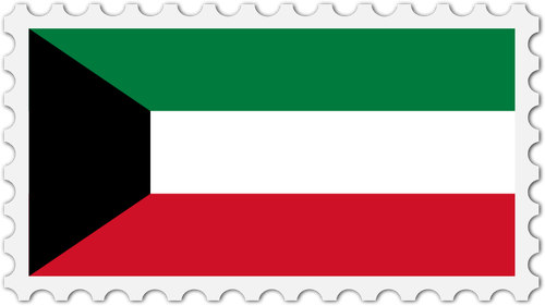 Kuwait flag stÃ¤mpel