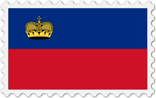 Liechtensteins flagga stÃ¤mpel