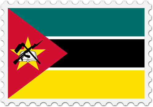 Åžtampila de Drapelul Mozambicului