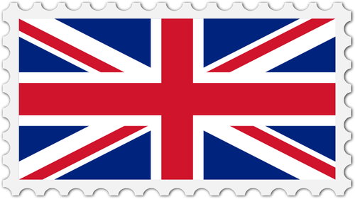 Storbritannia flagg stempel