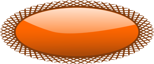 BotÃ£o de forma oval com imagem de vetor de fronteira lÃ­quido estilo