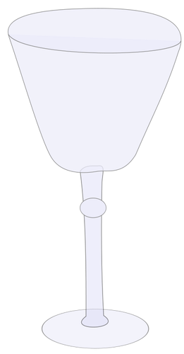 Copa de vino vacÃ­as vector de la imagen
