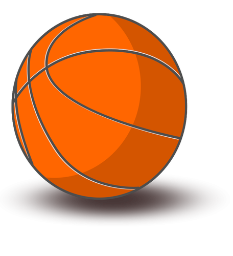 Desenho vetorial de basquete