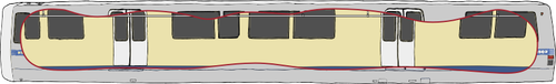 Bay Area Rapid Transit transport vektor illustration