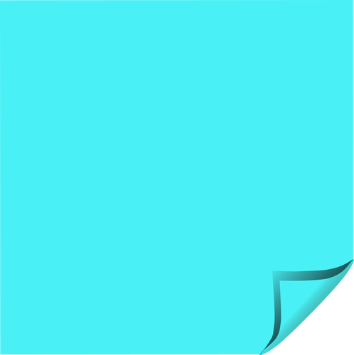 Imagen de vector pegatina cuadrada azul