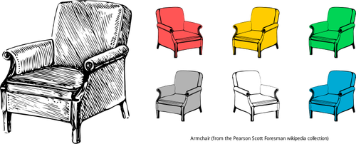 Clipart de collection de fauteuils