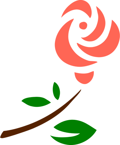 Stylized rose image