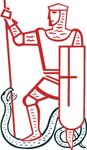 Stilisierte Ritter symbol