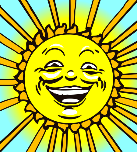 Sun face image