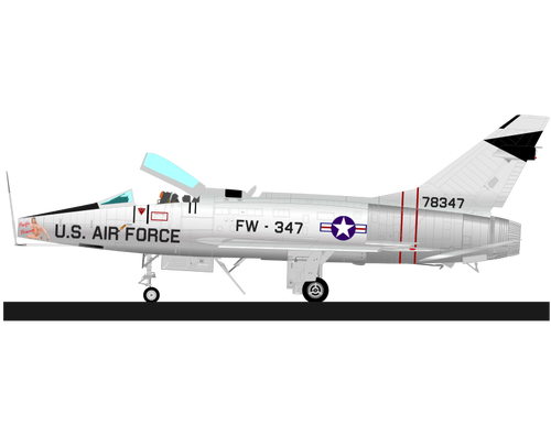 SUPER SABRE F-100 vliegtuig