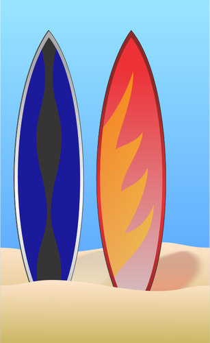 PlÄƒcile de surf vector illustration