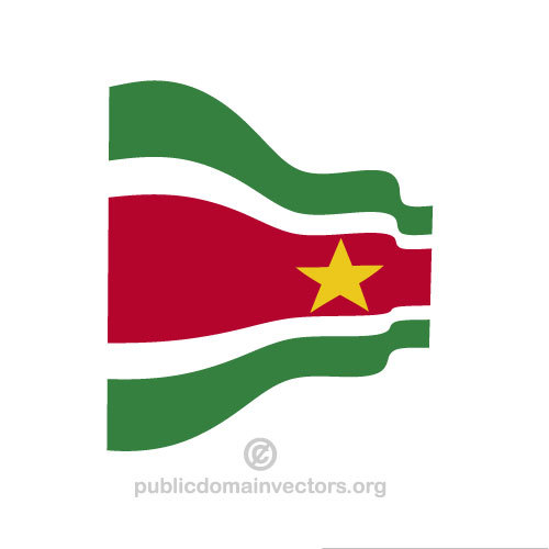 BÃ¸lgete flagg Surinam