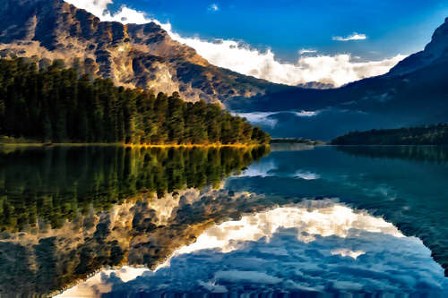 Surreale lago Canada