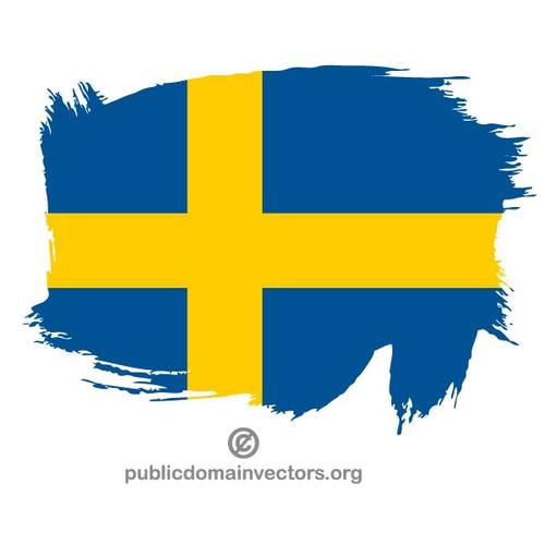 MÃ¥lade flagga Sverige