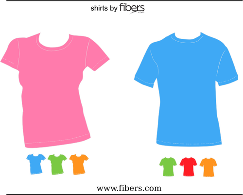 BÄƒrbaÅ£i ÅŸi femei pe potrivi t-shirt vector imagine