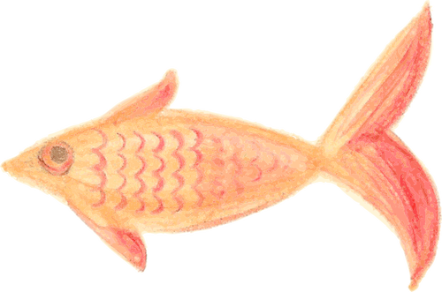 Orange Fisch Skizze