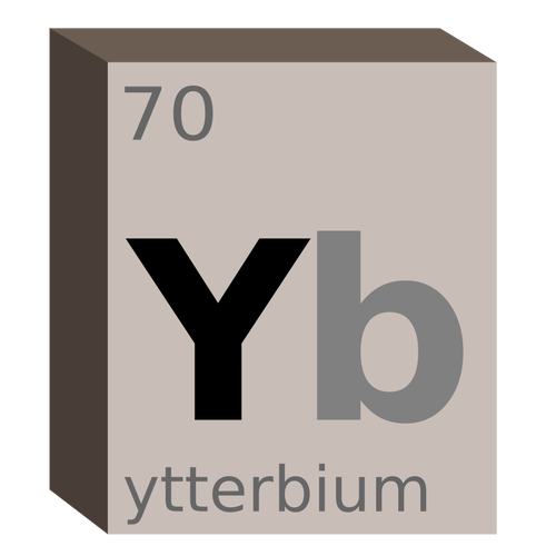 Symbole chimique de lâ€™ytterbium