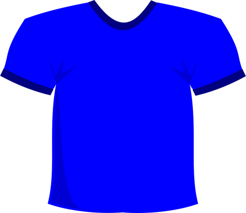 Blaues T-shirt-Vektor-ClipArt