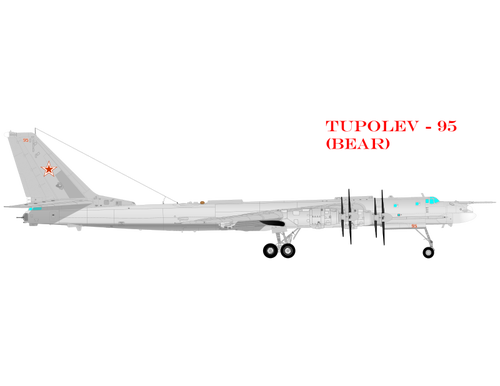TUPOLEV 95 vliegtuig