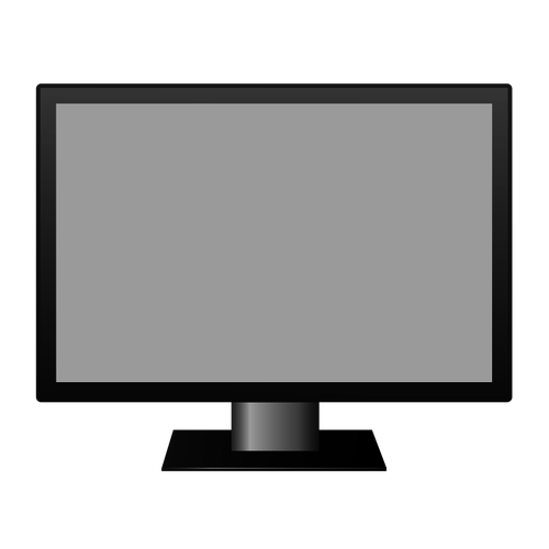 LCD televisie vector tekening