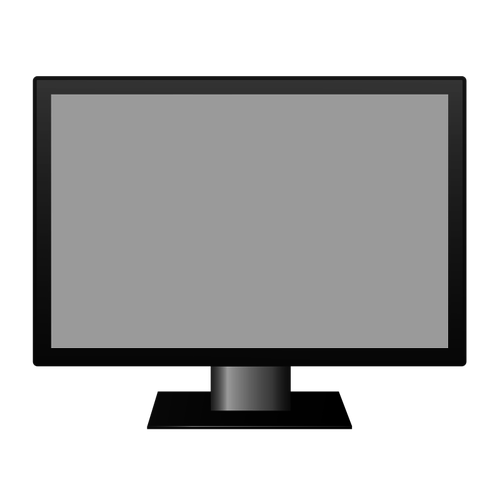 LCD telewizja wektor rysunek