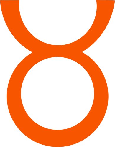Orange zodiac sign