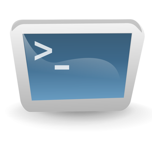 Desktop terminal vektor image