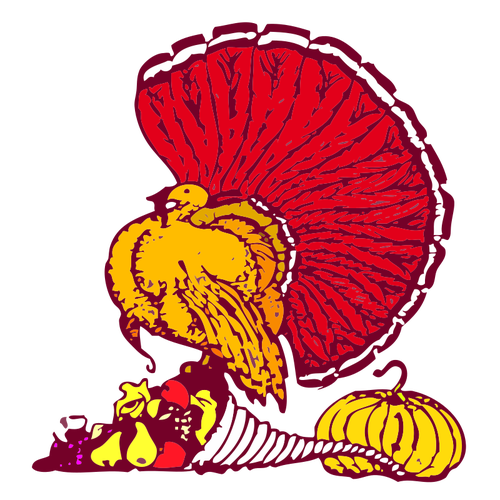 Thanksgiving-Truthahn und Ernte
