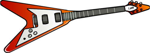 Vliegende V gitaar vector