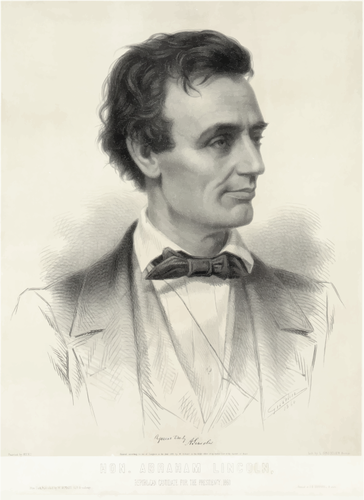 Candidato a presidente Abraham Lincoln 1860