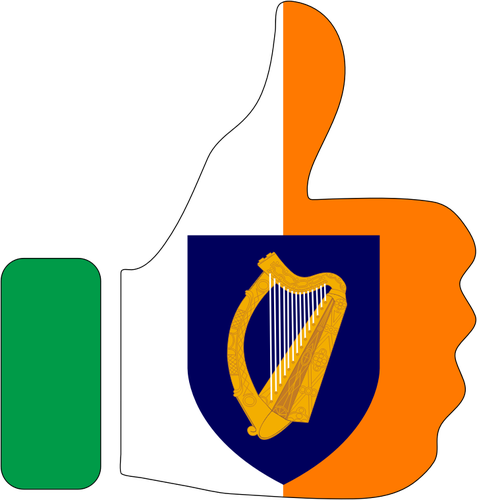 Kciuk w gÃ³rÄ™ i irlandzki herbu