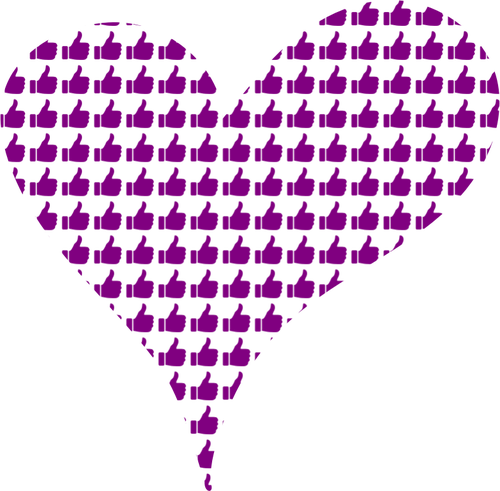 Purple heart baÅŸparmak yukarÄ±ya ile