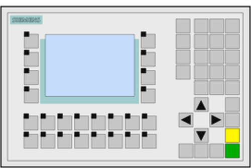 Imagem vetorial de painel tÃ¡ctil com teclado