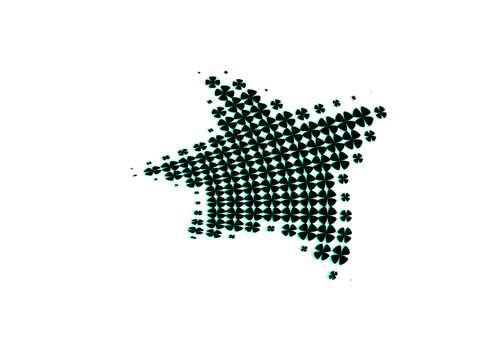 Vlekkerig ster vector afbeelding