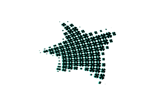 Fleckigen Stern Vektor-Bild