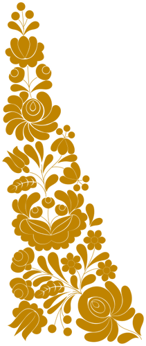 Traditionella blomma prydnad