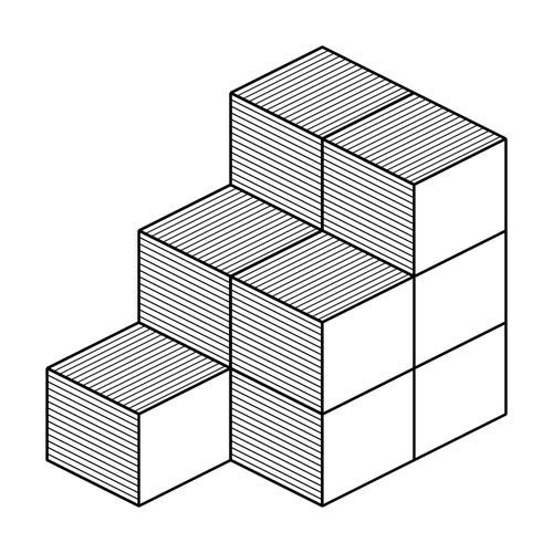 Cubos isomÃ©trico vector imagen